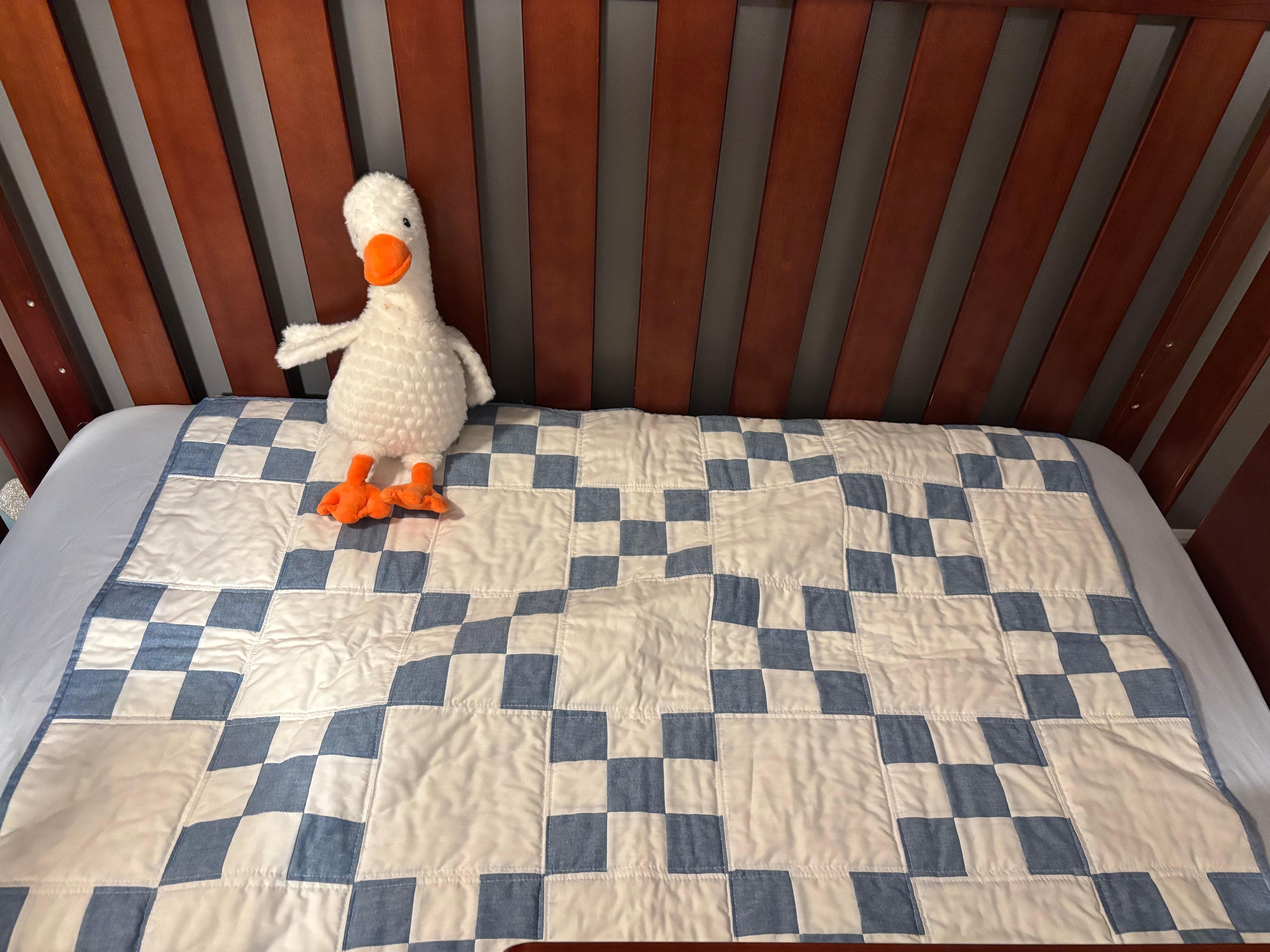 Handmade baby quilt
