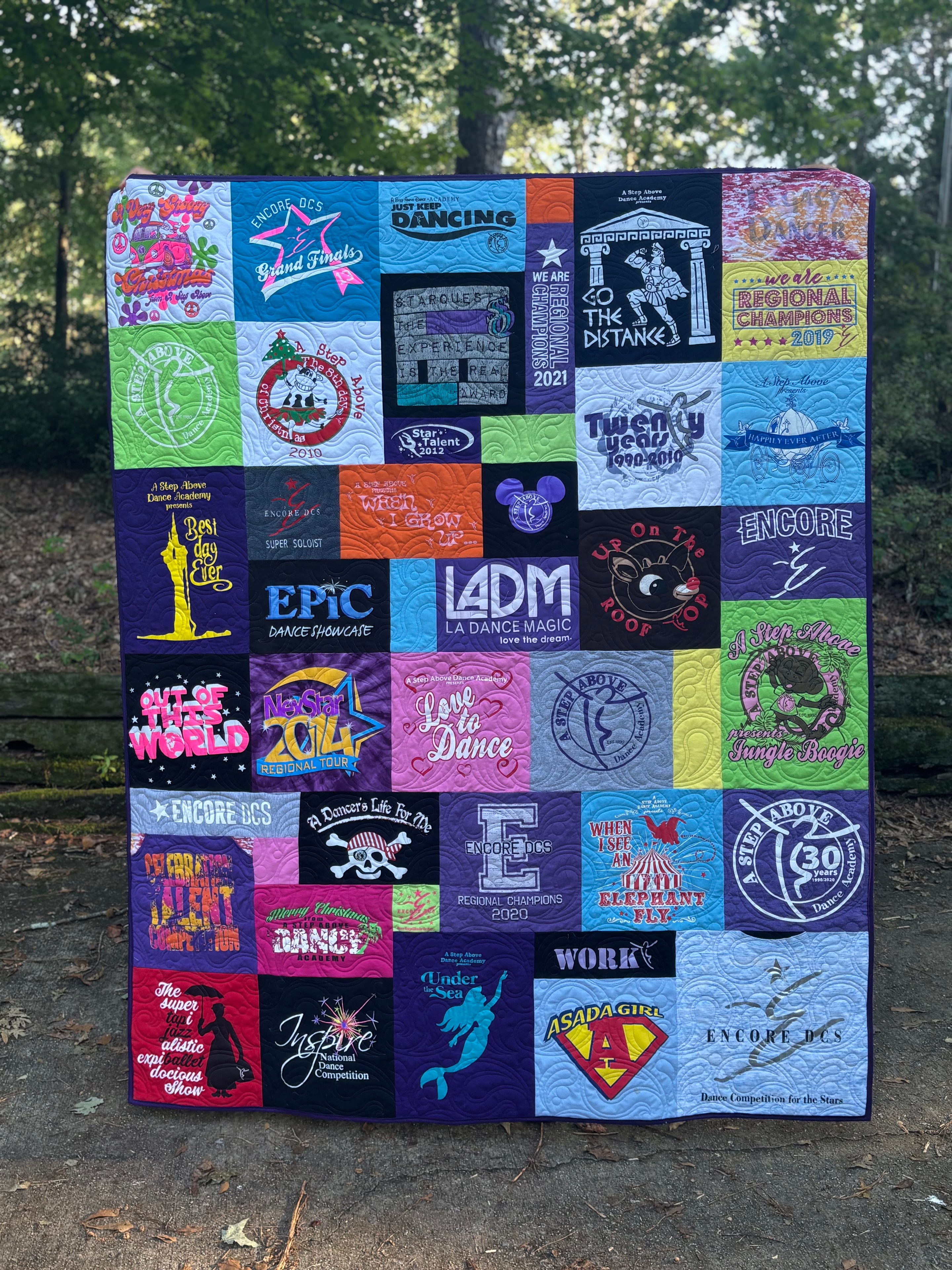 Memory quilt keepsake